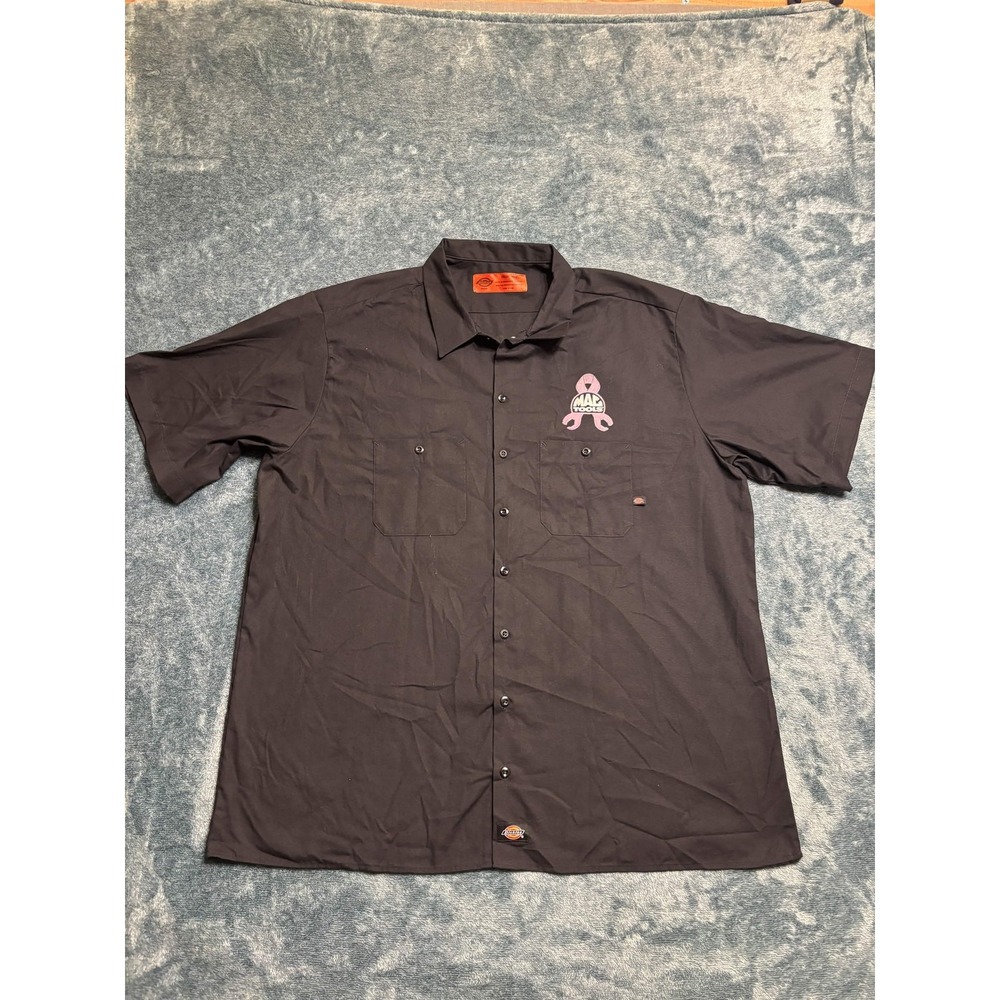 Dickies Tools for a Cure Graphic Work Shirt 3XL Men Black Mac Tools Twill LS535